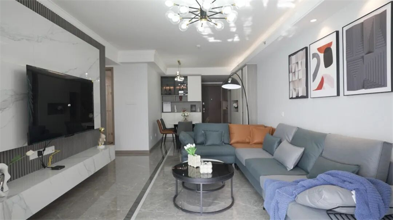 110㎡装出150㎡既视感！现代风空间放大术，堪称小户型教科书！