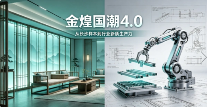 倒计时2天！从“长沙样本”到行业新质生产力，金煌“国潮4.0”领跑装配式装修